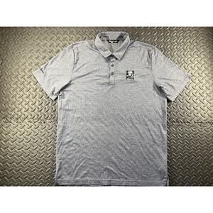 Travis Mathew Polo Shirt Adult Extra Large Gray Short Sleeve Golf Golfing Men's